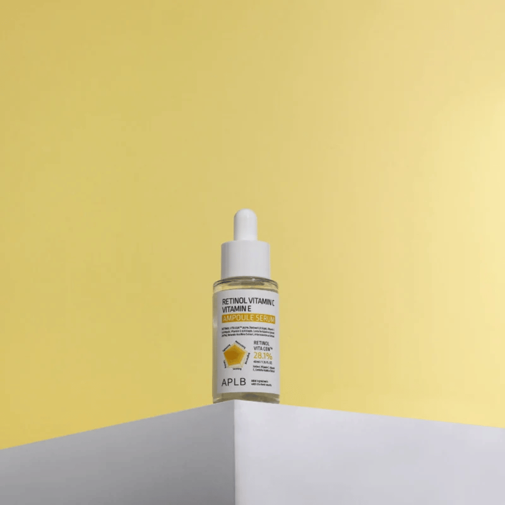 APLB Retinol Vitamin C Vitamin E Ampoule Serum 40 ml op witte sokkel