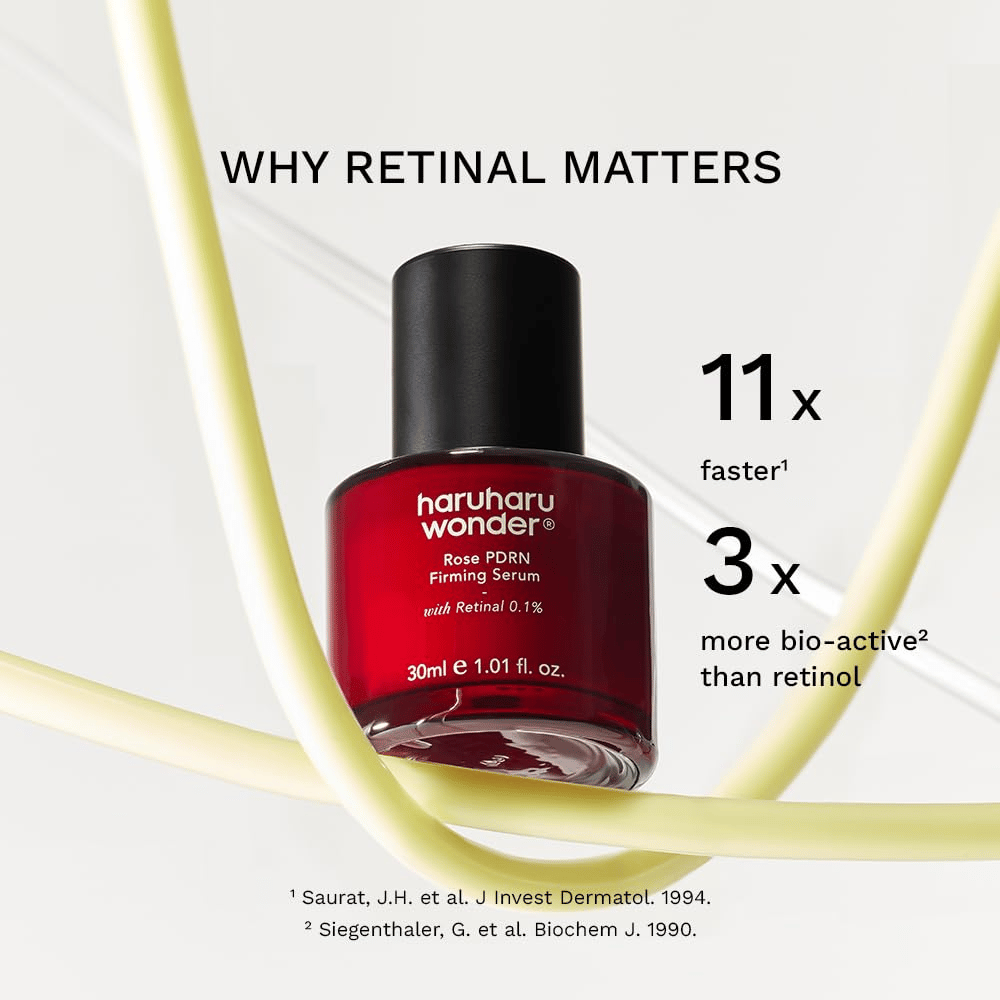 Haruharu Wonder Rose PDRN Firming Serum met retinal 0,1 % – actieve huidverzorging voor een egalere huidstructuur