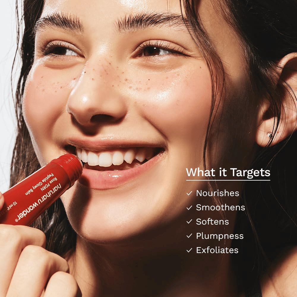 Haruharu Wonder Rose PDRN Peptide Glowy Balm – verzorgende lippenbalsem die hydrateert, verzacht en een voller gevoel geeft