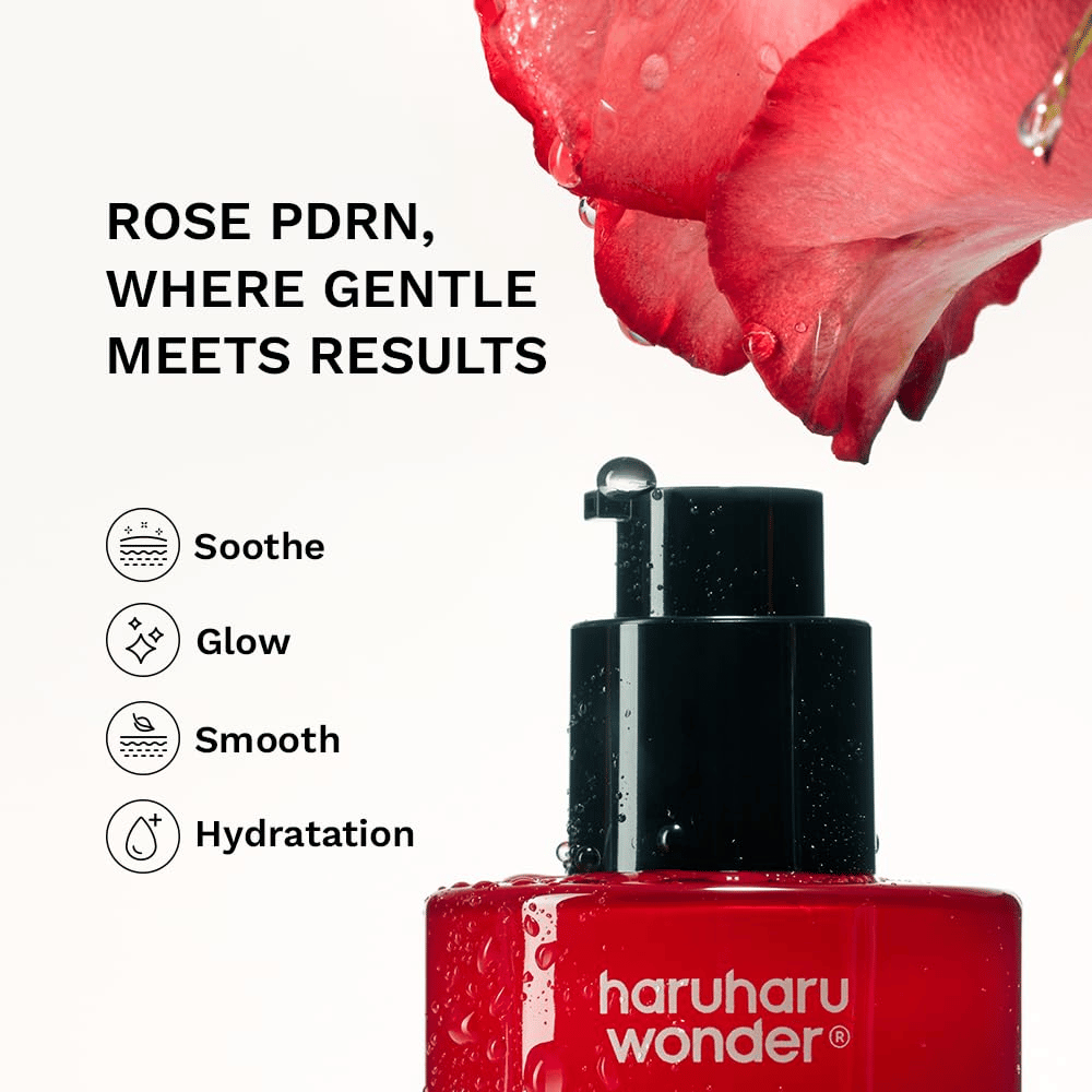 Haruharu Wonder Rose PDRN Soothing Serum – hydraterend serum voor glans, zachtere huid en een kalmerend effect