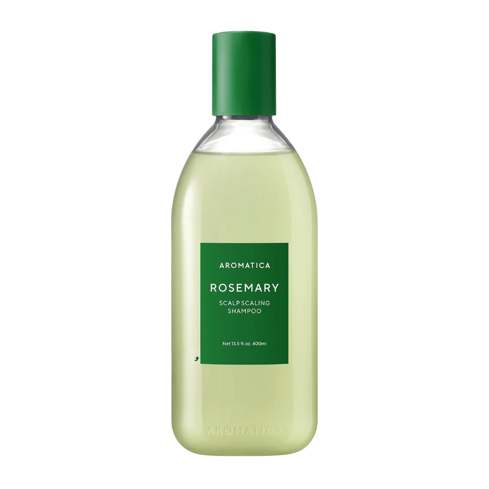 AROMATICA Rosemary Scalp Scaling Shampoo 400 ml – veganistische shampoo met rozemarijn en salicylzuur die de hoofdhuid reinigt, ophopingen verwijdert en het haar versterkt.