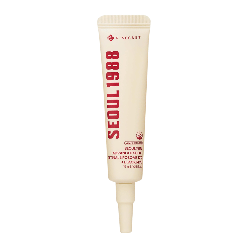 K-SECRET SEOUL 1988 Advanced Shot Retinal Liposome 12% + Black Rice 15 ml – Koreaanse retinale behandeling in tube.