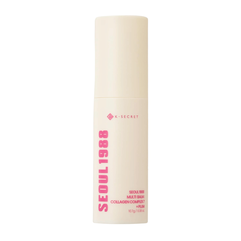K-SECRET SEOUL 1988 Multi Balm Collagen Complex 7 + Plum 10,7 g – Koreaanse hydraterende balmstick voor het gezicht en droge huidzones.
