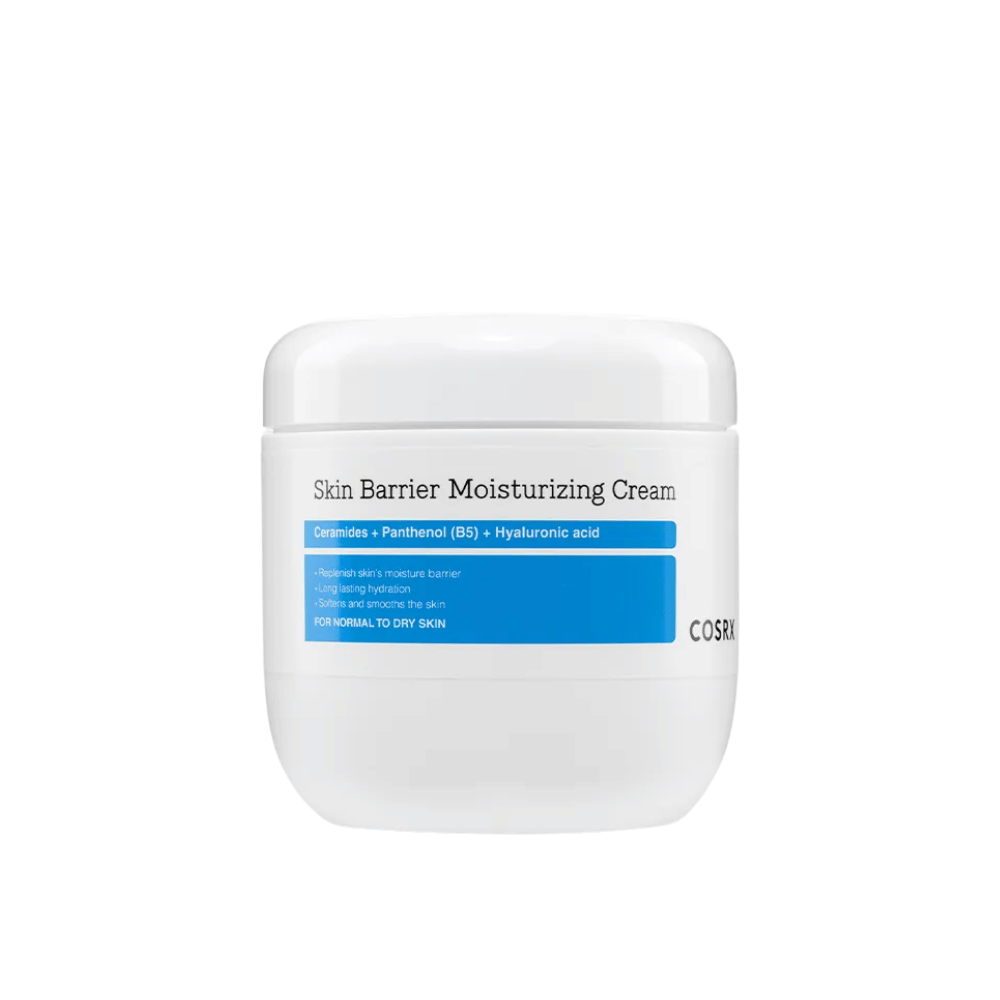 Productafbeelding van COSRX Skin Barrier Moisturizing Cream – intensief hydraterende crème met ceramiden, panthenol en hyaluronzuur.