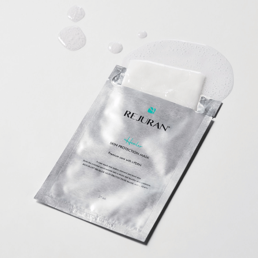 REJURAN Skin Protection Mask met c-PDRN – hydraterend Sheet mask met verzorgend serum voor droge en gestreste huid.