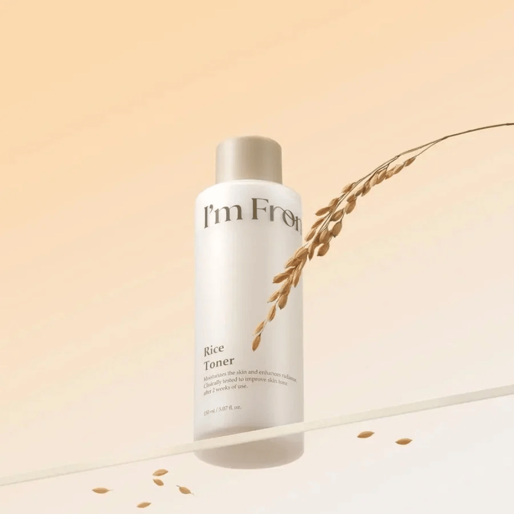 I'm From Rice Toner met rijstextract dat hydrateert, verzacht en de huid een frisse glow geeft