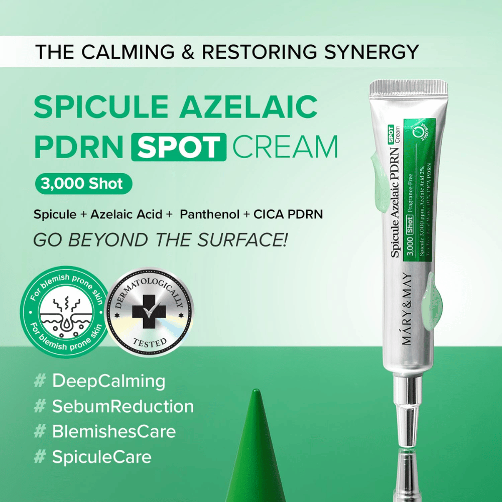 Mary&May Spicule Azelaic PDRN Spot Cream – verzorgende stipcrème voor onzuiverheden en uit balans geraakte huid