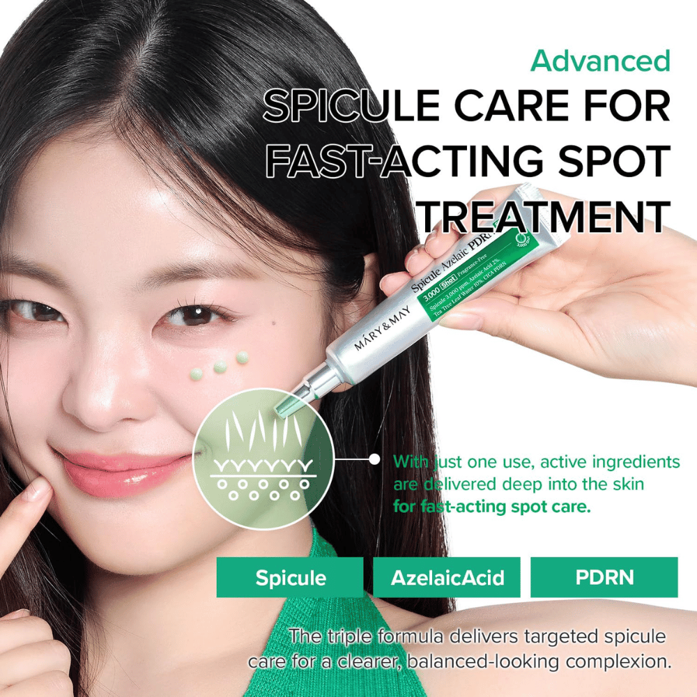 Mary&May Spicule Azelaic PDRN Spot Cream – plaatselijke behandeling met spicules, azelaïnezuur en PDRN
