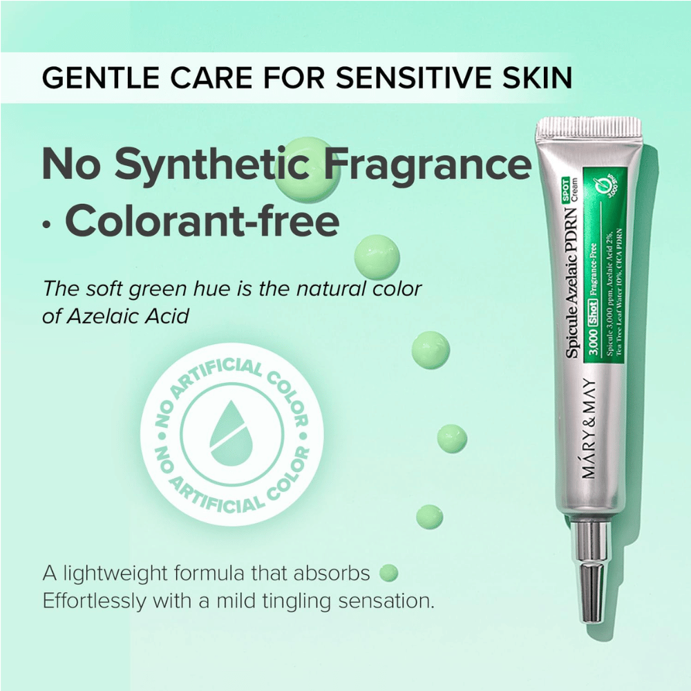 Mary&May Spicule Azelaic PDRN Spot Cream – parfumvrije stipcrème met azelaïnezuur