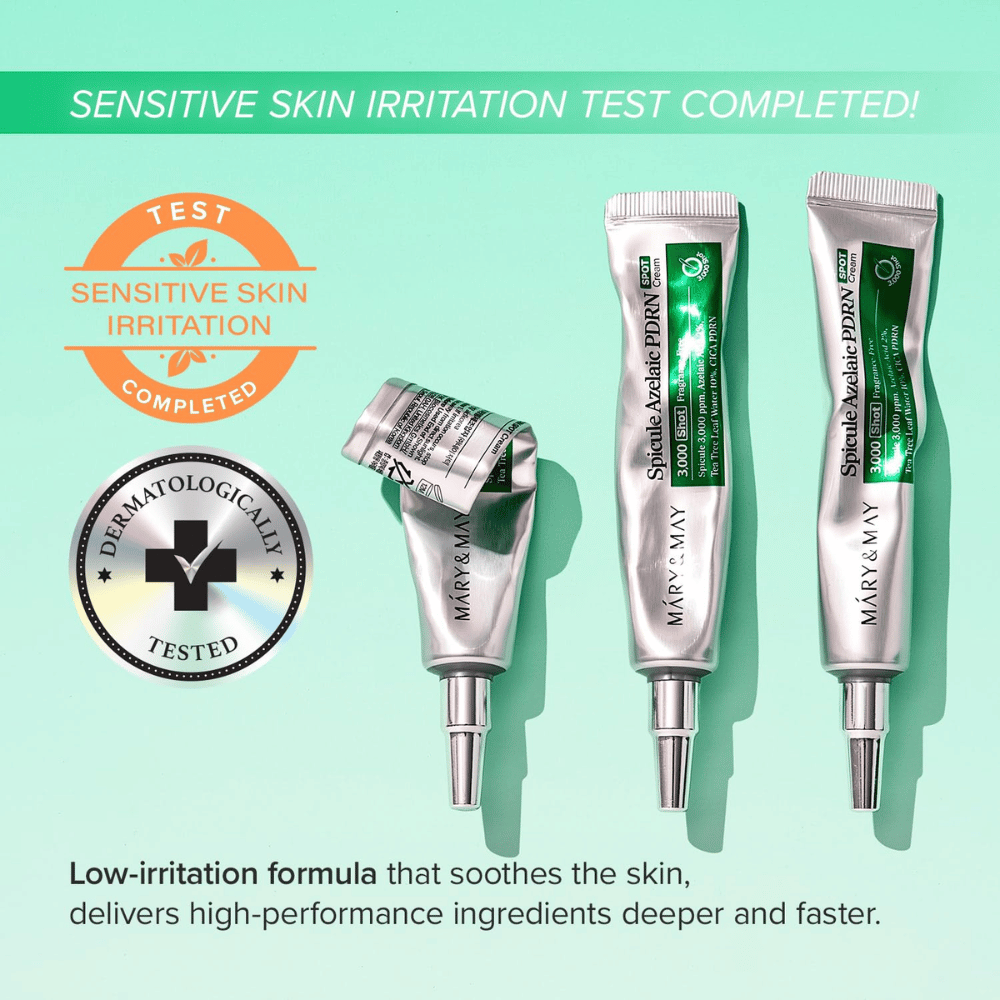Mary&May Spicule Azelaic PDRN Spot Cream – dermatologisch geteste stipcrème voor gevoelige huid