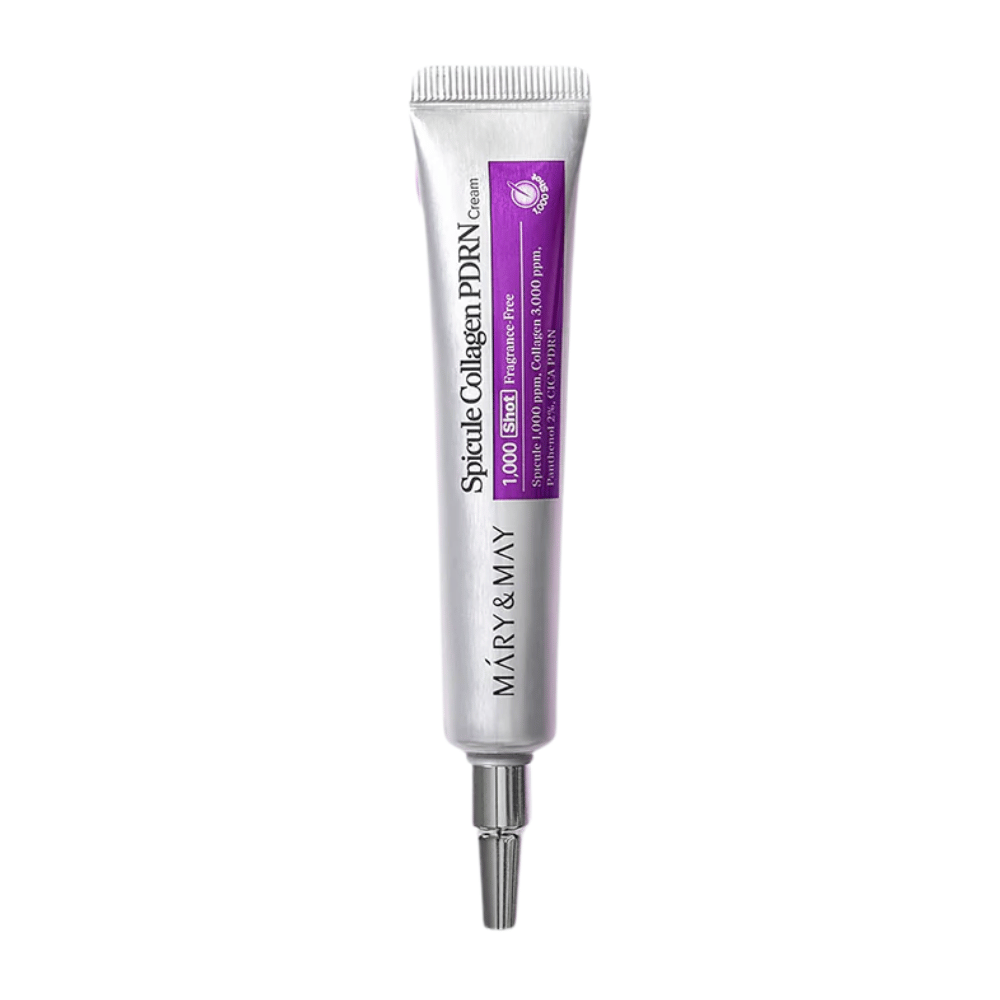 Mary & May Spicule Collagen PDRN Cream vrijstaande productafbeelding, Koreaanse gezichtscrème voor huidelasticiteit, herstel en verbeterde huidstructuur.