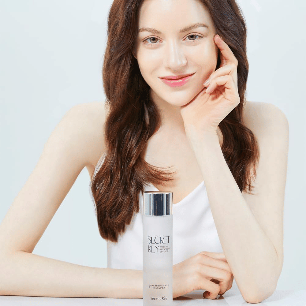 Secret Key Starting Treatment Essence – hydraterende essence met galactomyces die glans geeft en de huidtint egaliseert.