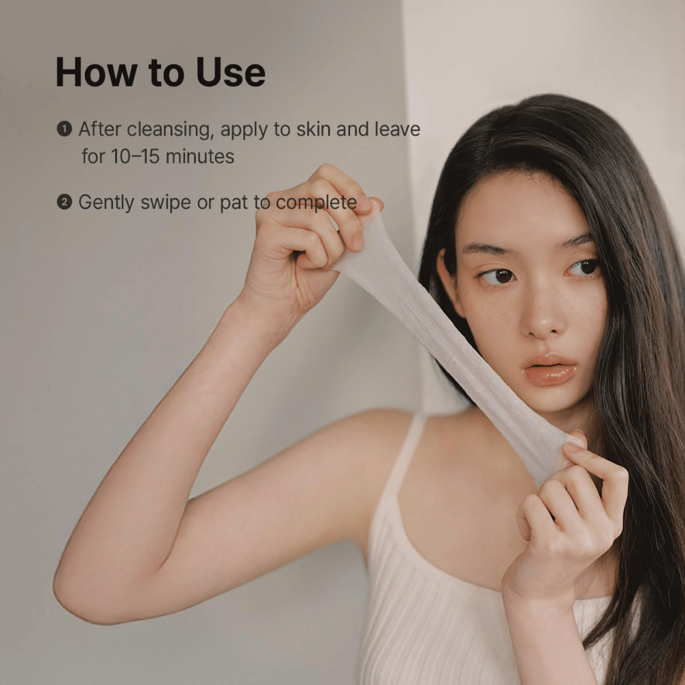 Afbeelding – gebruik (how to use)
Dr. Althea Stretchfit Calming Pad wordt na het reinigen gebruikt als kalmerend gezichtsmasker dat de geïrriteerde huid hydrateert en verkoelt.