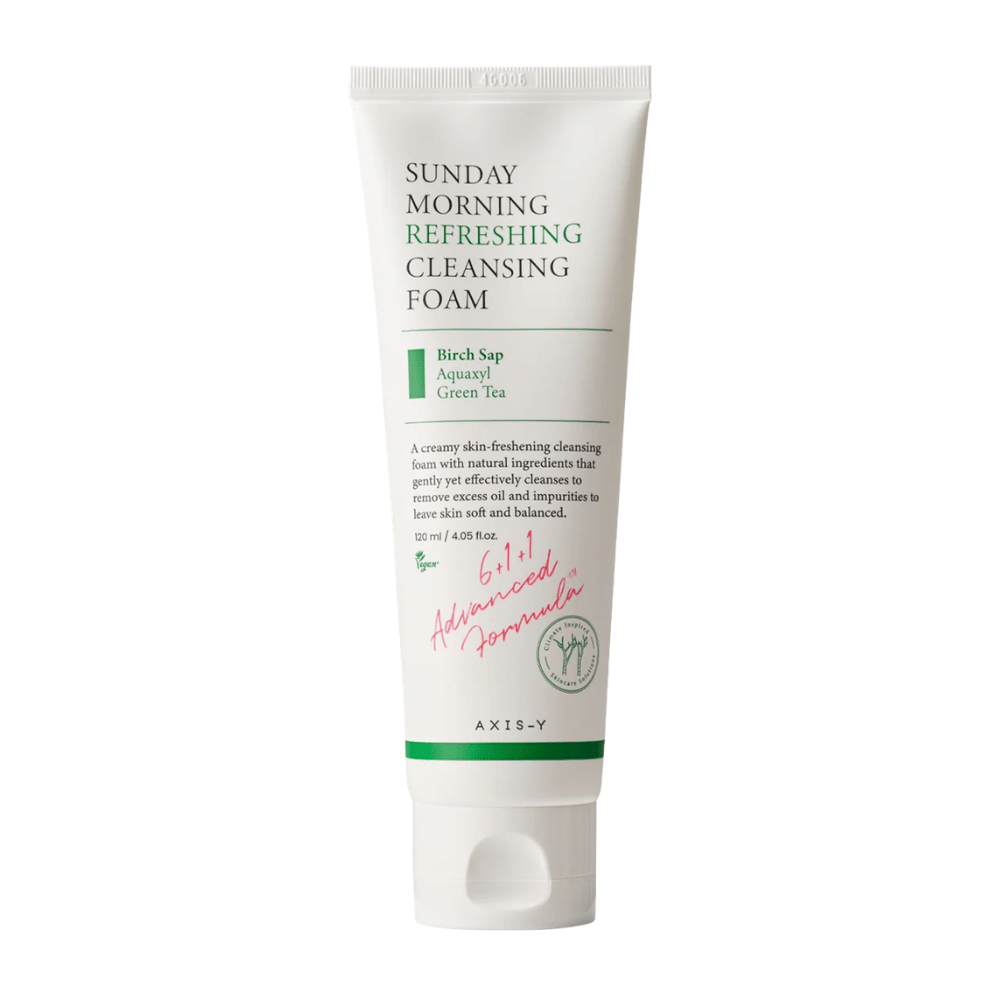 AXIS-Y Sunday Morning Refreshing Cleansing Foam 120 ml productafbeelding tegen witte achtergrond