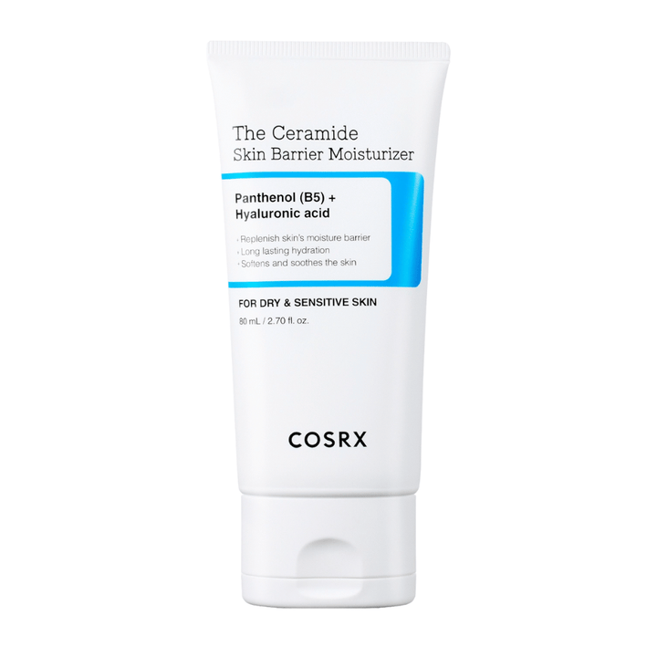COSRX The Ceramide Skin Barrier Moisturizer productafbeelding – Koreaanse gezichtscrème voor droge en gevoelige huid met ceramiden, B5 en hyaluronzuur.