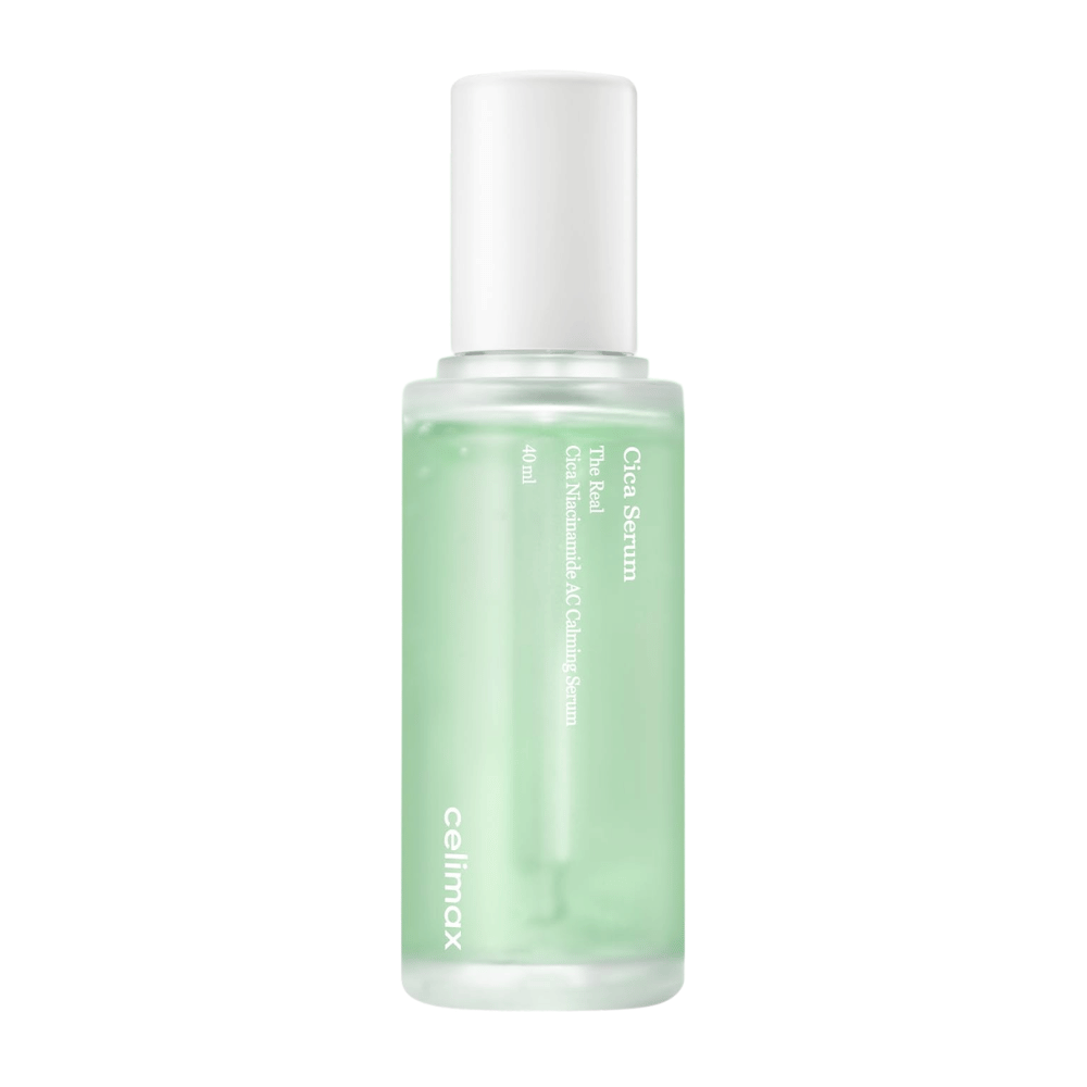 Celimax The Real Cica Niacinamide AC Calming Serum productafbeelding van 40 ml tegen een witte achtergrond