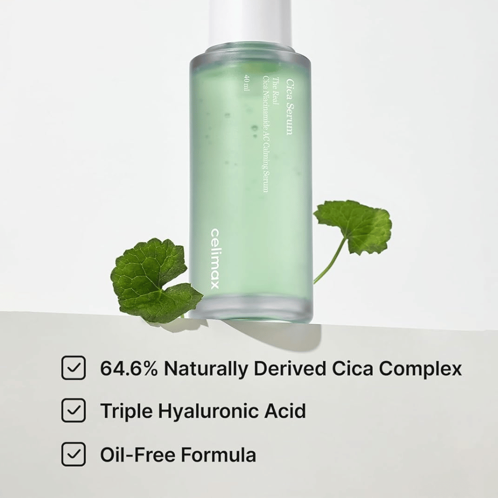 Celimax The Real Cica Niacinamide AC Calming Serum met Cica Complex en olievrije formule