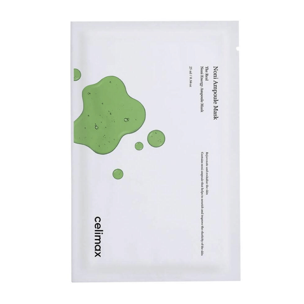 The Real Noni Ampoule Mask van Celimax is een hydraterend gezichtsmasker dat helpt om de elasticiteit en structuur van de huid te verbeteren. Verrijkt met noni-extract, biedt dit masker intense voeding en geeft de huid een frisse glans. Perfect voor een verfrissende en kalmerende huidverzorgingsbehandeling!