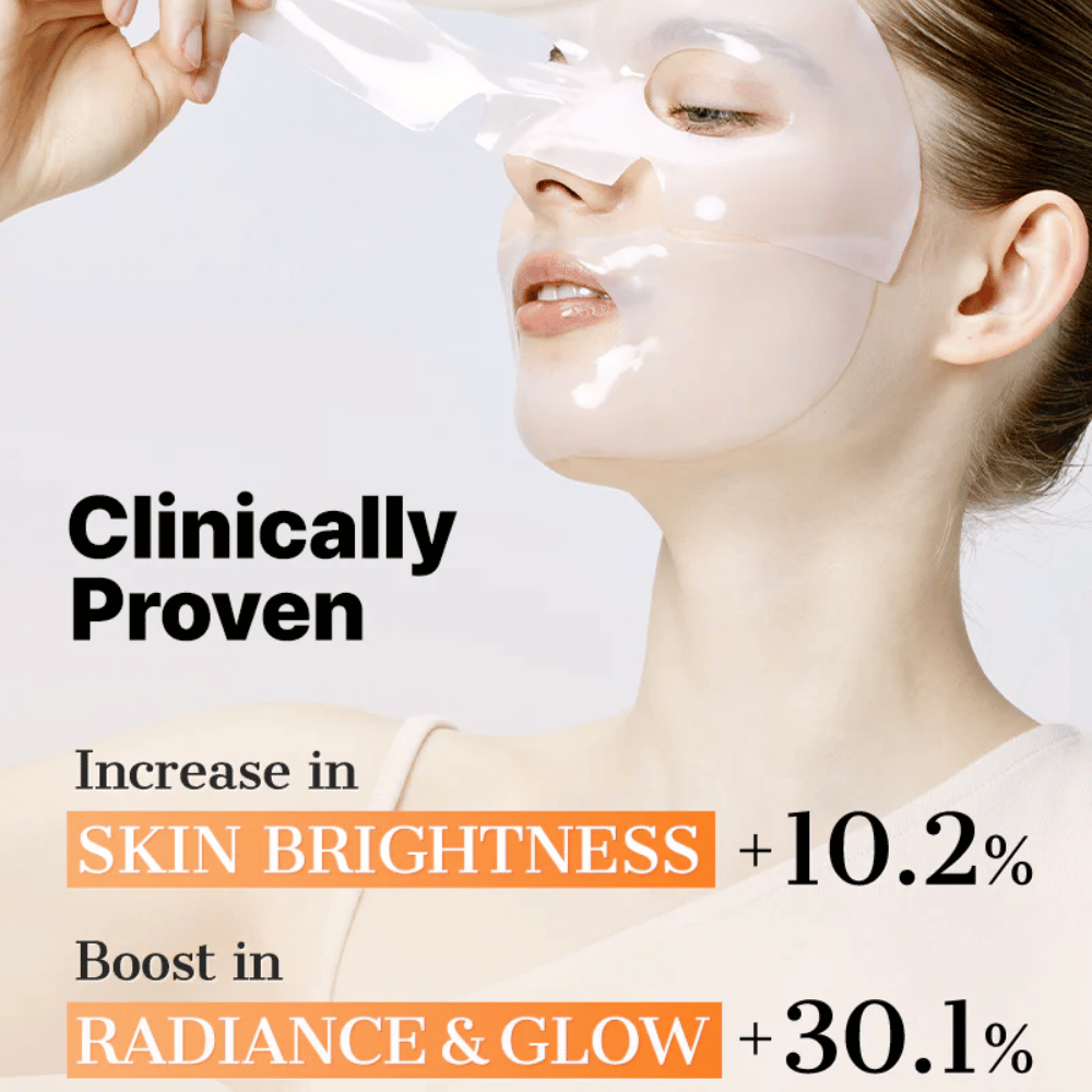Klinisch geteste COSRX Alpha-Arbutin Hydrogel Mask – glansgevende Sheet mask die de helderheid, glans en gelijkmatigheid van de huid verbetert bij regelmatig gebruik.