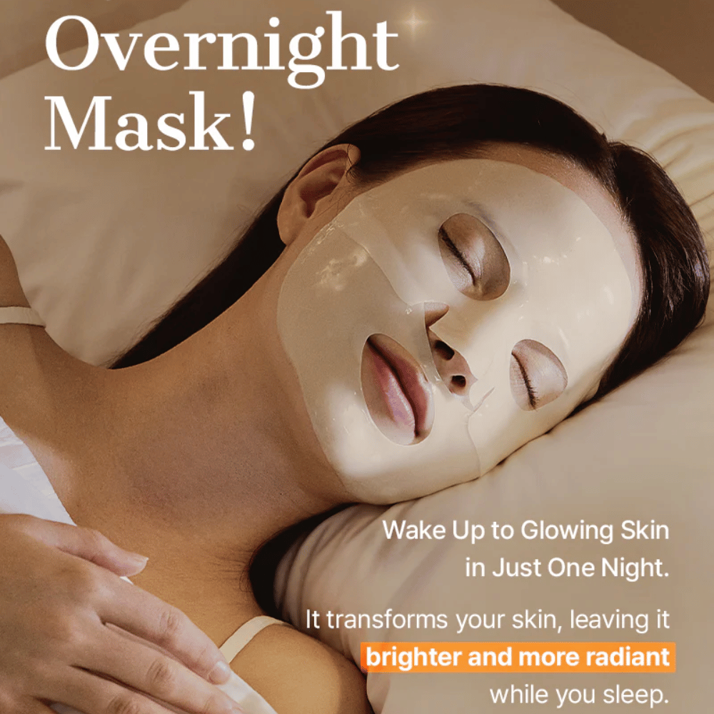 COSRX Alpha-Arbutin Discoloration Care Hydrogel Mask als overnight mask – glansgevende hydrogelmasker die intens hydrateert en een helderdere huid geeft gedurende de nacht.