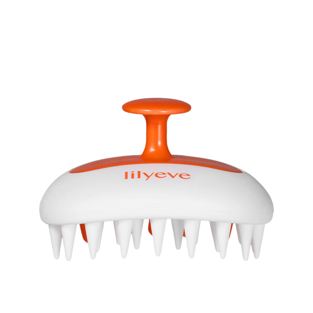 LILYEVE Two-Way Gua Sha Brush siliconen hoofdhuidborstel voor reiniging, massage en ontspanning