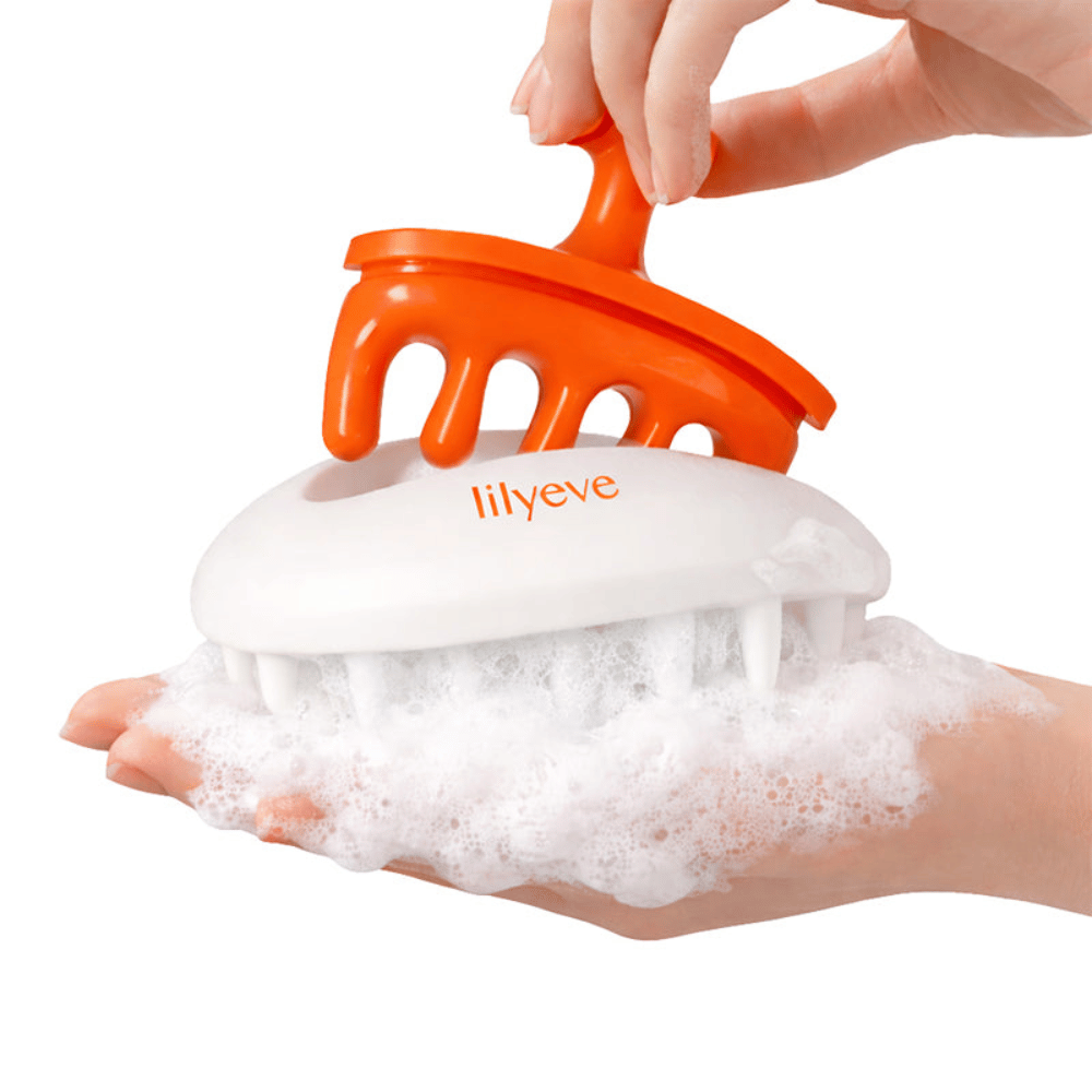 LILYEVE Two-Way Gua Sha Brush met massage- en gua sha-functie voor hoofdhuidverzorging