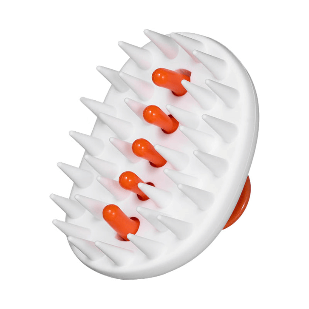 LILYEVE Two-Way Gua Sha Brush met zachte siliconen borstelpunten voor hoofdhuidmassage en reiniging