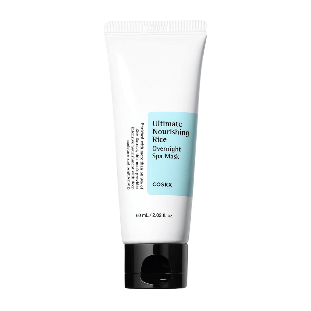 COSRX Ultimate Nourishing Rice Overnight Spa Mask 60 ml slaapmasker met rijstextract voor gehydrateerde en heldere huid