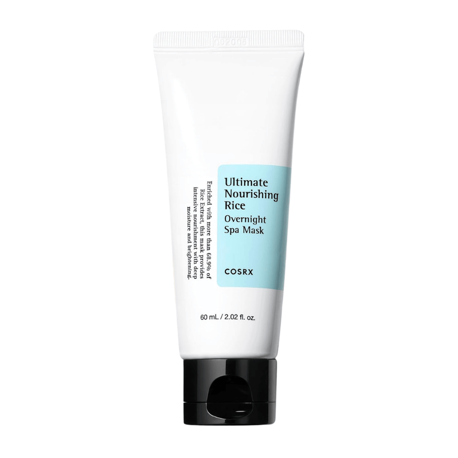 COSRX Ultimate Nourishing Rice Overnight Spa Mask 60 ml slaapmasker met rijstextract voor gehydrateerde en heldere huid