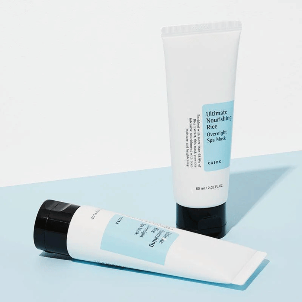 COSRX Ultimate Nourishing Rice Overnight Spa Mask 60 ml hydraterende slaapmasker met rijst die de huidbarrière versterkt