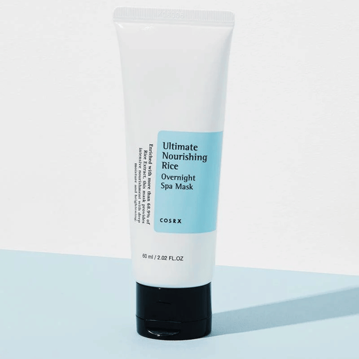 COSRX Ultimate Nourishing Rice Overnight Spa Mask 60 ml nachtmasker met rijstextract voor intensieve hydratatie en glans