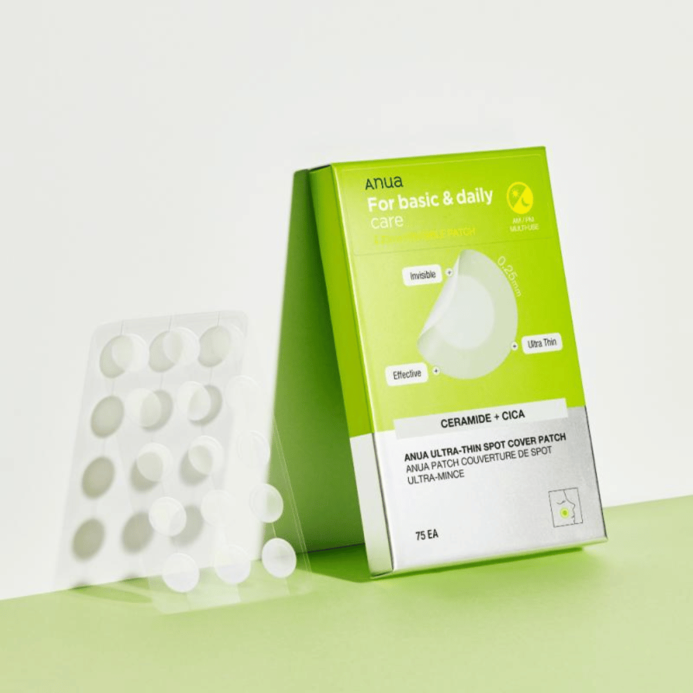 Anua Ultra-Thin Spot Cover Patch zijn perfect voor dagelijkse verzorging van vlekken. Met ultradun ontwerp en ingrediënten zoals ceramiden en Cica kalmeren ze de huid, beschermen tegen vervuiling en zijn onzichtbaar bij gebruik. Voor eenvoudige en effectieve huidverzorging!