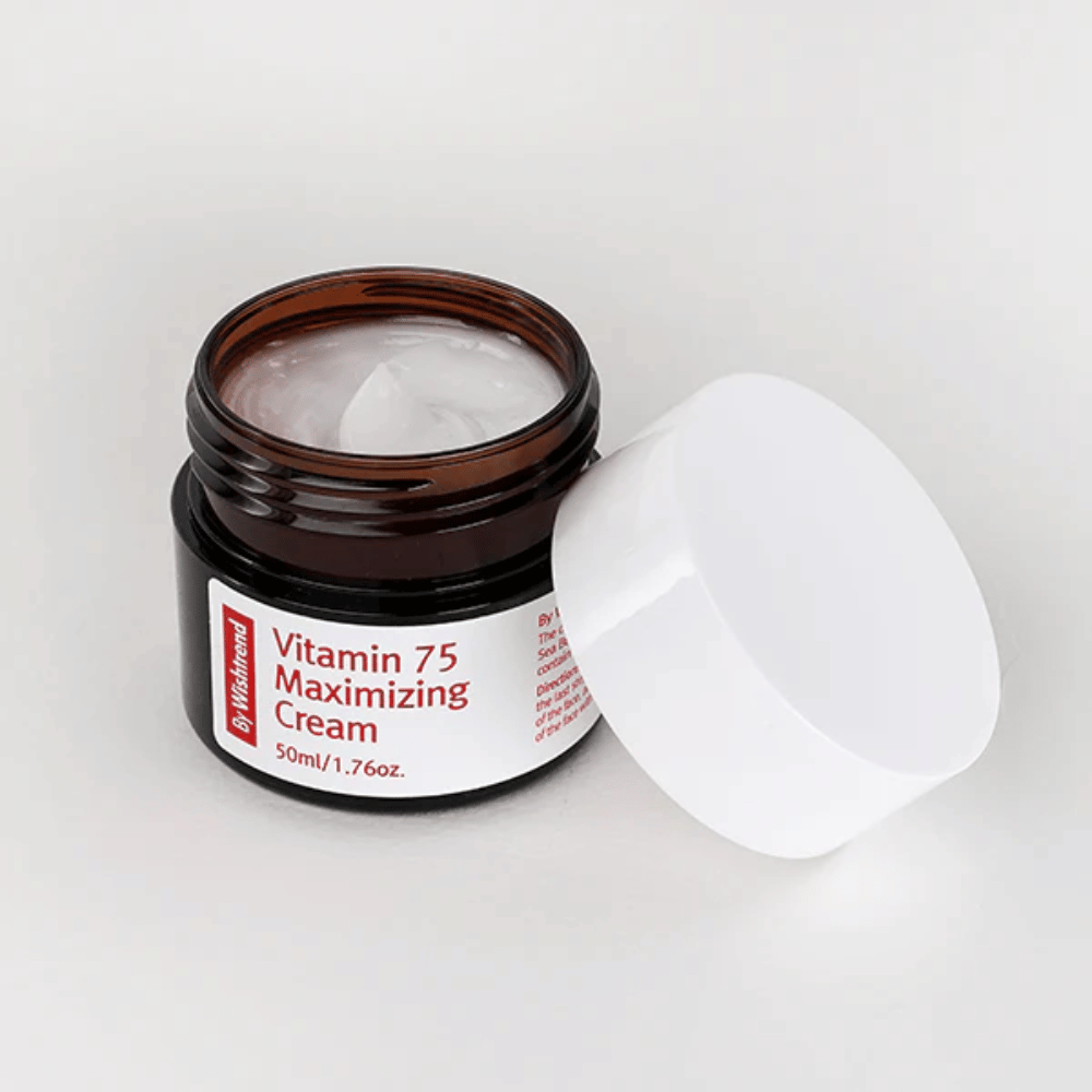 By Wishtrend Vitamin 75 Maximizing Cream gezichtscrème met duindoorn die de huid hydrateert en zorgt voor een egalere teint en natuurlijke glans.