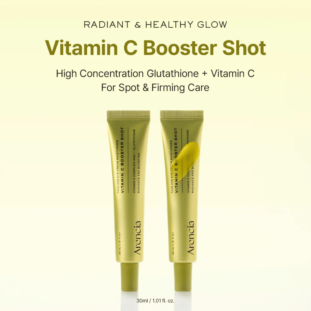 Arencia Vitamin C Booster Shot stralende glans - vitamine C-serum met glutathion dat glans geeft, egalere teint en stevigere huid