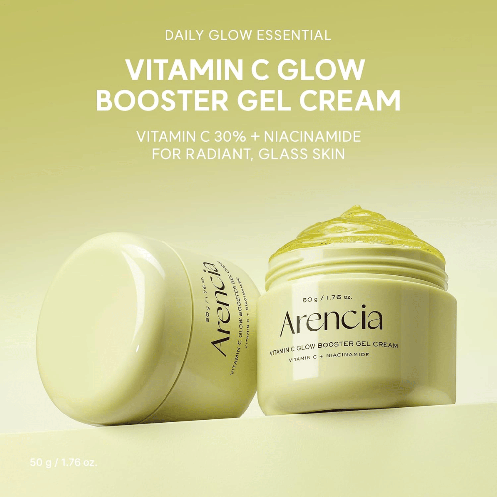 Arencia Vitamin C Glow Booster Gel Cream 50 g – gelcrème met vitamine C en niacinamide voor een stralende huid