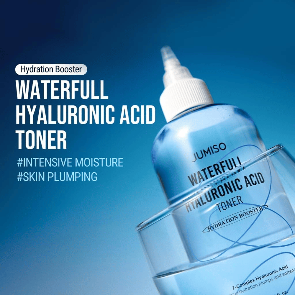 Jumiso Waterfull Hyaluronic Acid Toner – Koreaanse vochttoner voor intensieve hydratatie en volle huid met een lichte, niet-plakkerige textuur