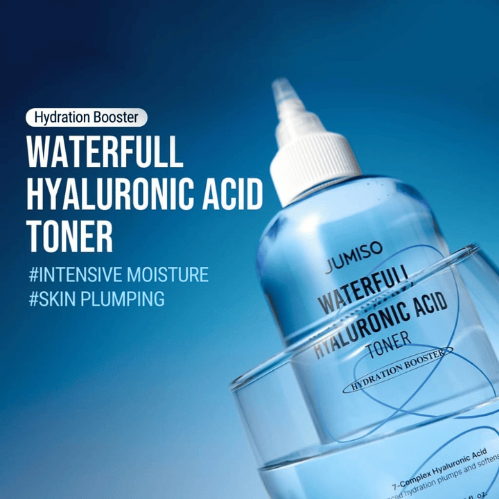 Jumiso Waterfull Hyaluronic Acid Toner – Koreaanse vochttoner voor intensieve hydratatie en volle huid met een lichte, niet-plakkerige textuur