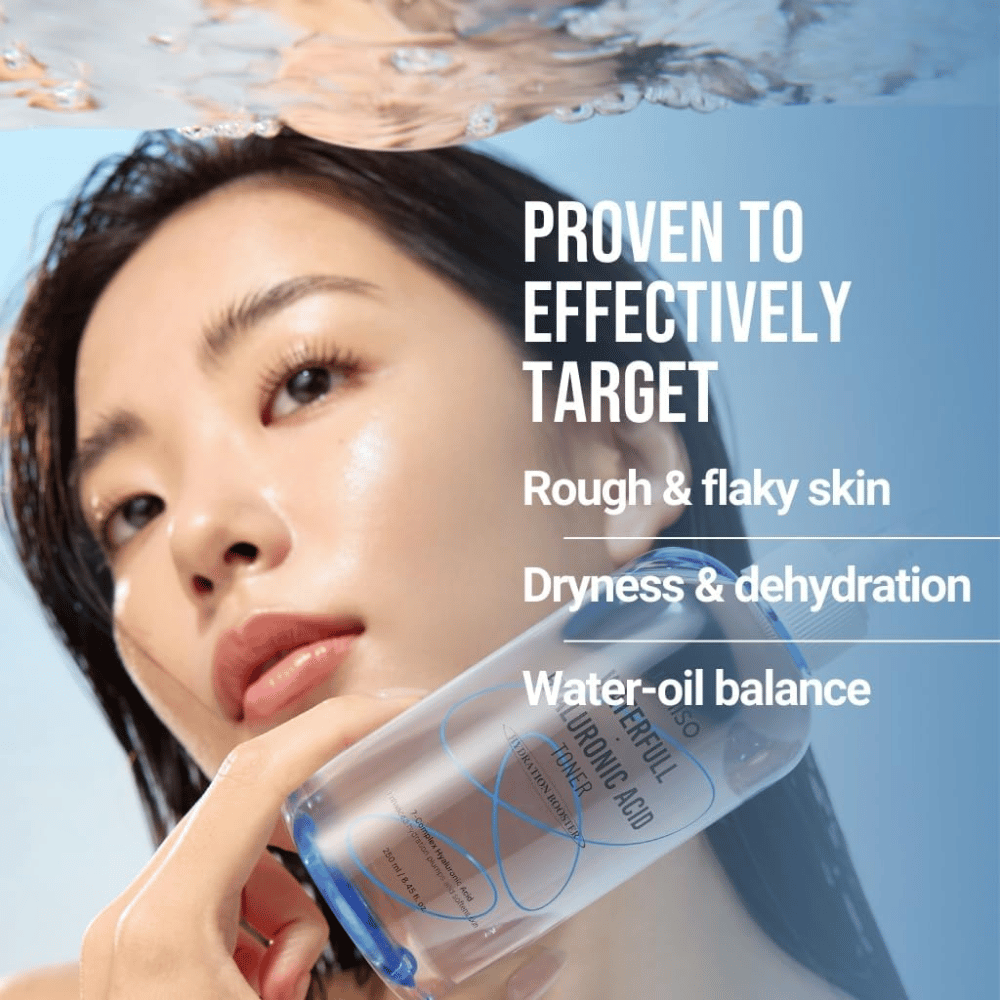 Jumiso Waterfull Hyaluronic Acid Toner 250 ml – intens hydraterende toner die droogheid, schilferige huid en ongebalanceerde vocht- en olieniveaus tegengaat