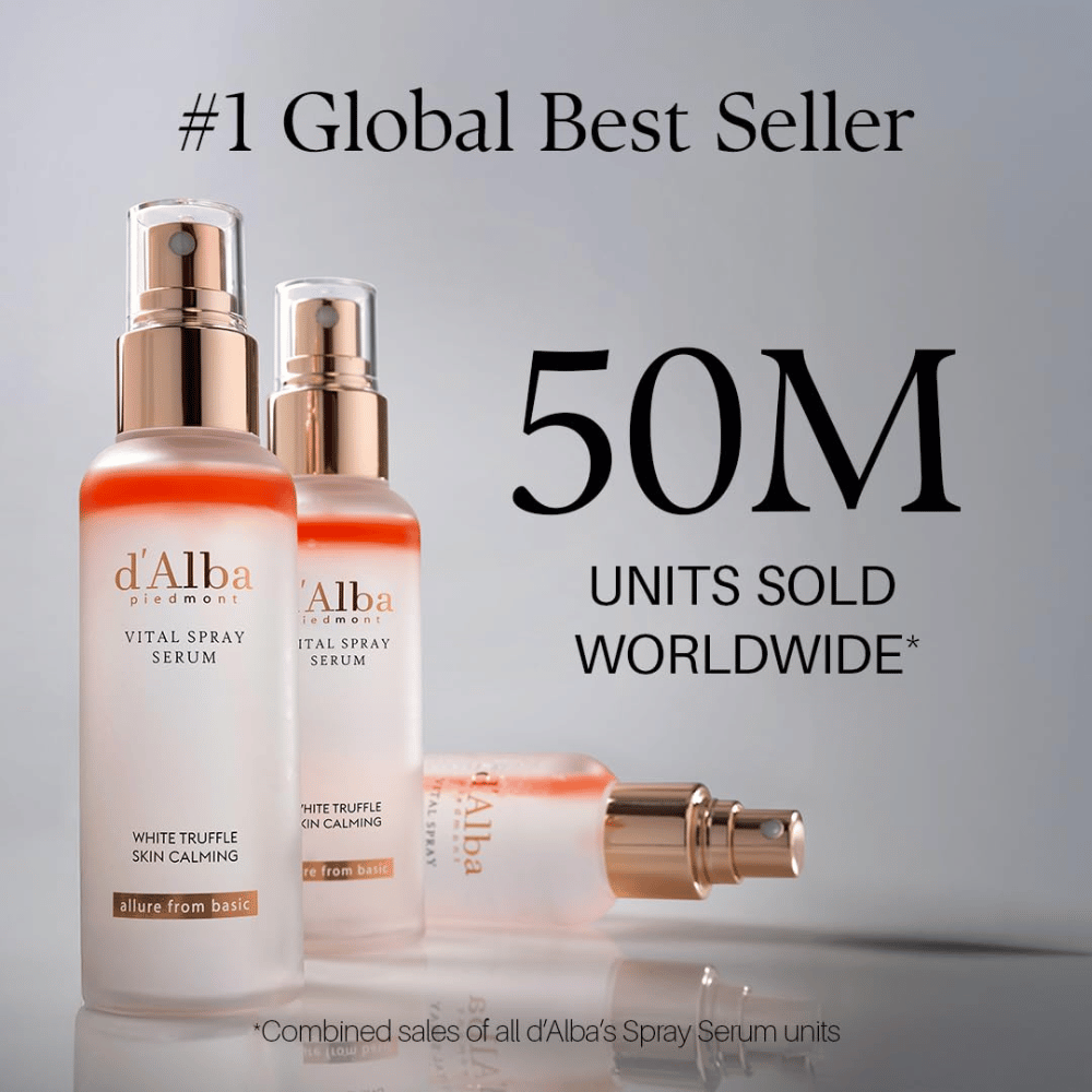 d'Alba White Truffle Vital Spray Serum – bestverkochte sprayserum van Koreaanse d'Alba