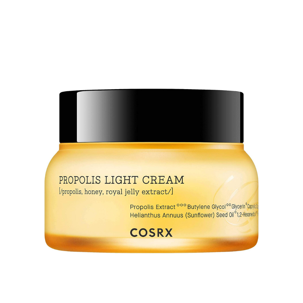 COSRX Full Fit Propolis Light Cream 65ml met zwart bijenpropoliscomplex voor antioxidanten.