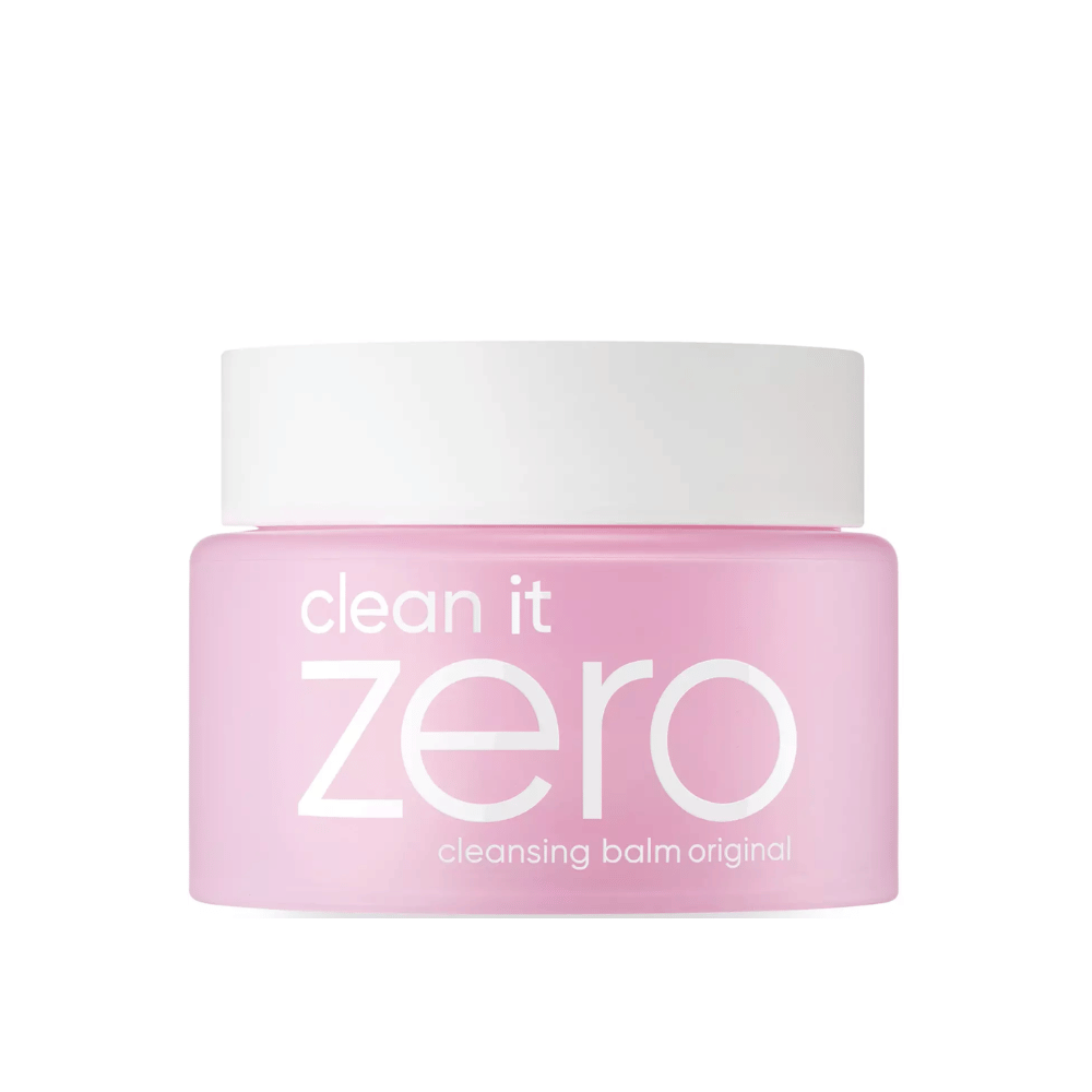 Een pot Clean It Zero Cleansing Balm Original 100ml op een witte achtergrond, die BANILA CO:s originele reinigingsbalsem voor huidverzorging promoot.
