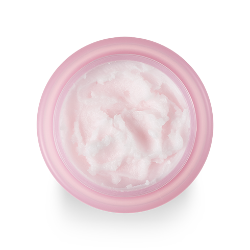 Een roze pot met een kleine hoeveelheid Clean It Zero Cleansing Balm Original 100ml van BANILA CO erin, gebruikt voor reiniging en huidverzorging.